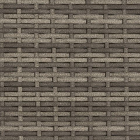 Leżanka z poduszkami, szara, polirattan Lumarko!