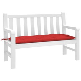 Poduszka na ławkę ogrodową, czerwona, 120x50x7 cm, tkanina Lumarko!