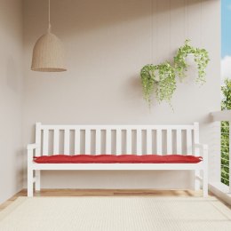 Poduszka na ławkę ogrodową, czerwona, 200x50x7 cm, tkanina Lumarko!
