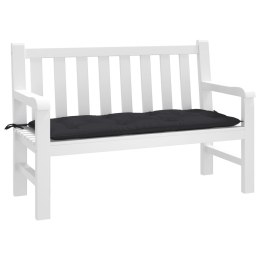 Poduszka na ławkę ogrodową, czarna, 120x50x7 cm, tkanina Lumarko!