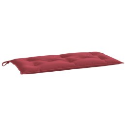 Poduszka na ławkę ogrodową, winna czerwień 100x50x7 cm, tkanina Lumarko!