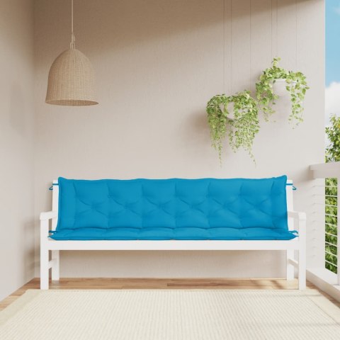 Poduszki na ławkę ogrodową, 2 szt., niebieska, tkanina Oxford Lumarko!