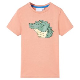 Koszulka dziecięca z krótkimi rękawami, jasnopomarańczowa, 116 Lumarko!