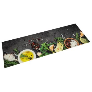Dywanik kuchenny, wzór w przyprawy, 45x150 cm, aksamit Lumarko!