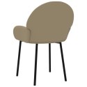 Krzesła stołowe, 2 szt., cappuccino, obite sztuczną skórą Lumarko!