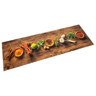 Dywanik kuchenny, wzór w przyprawy, 45x150 cm, aksamit Lumarko!