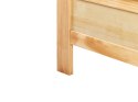 Łóżko drewniane 180 x 200 cm naturalne jasne drewno MAYENNE Lumarko!