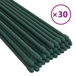 Podpórki do roślin, 30 szt., zielone, 115 cm, stalowe Lumarko!