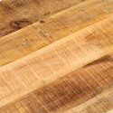 Blat stołu, 110x40x3,8 cm, owalny, surowe drewno mango Lumarko!