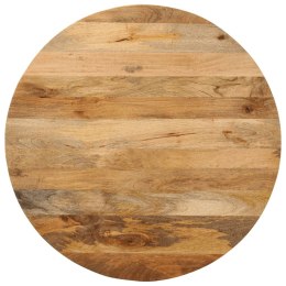 Blat stołu, Ø 80x3,8 cm, okrągły, lite drewno mango Lumarko!