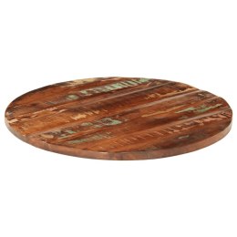 Blat stołu, Ø 80x3,8 cm, okrągły, lite drewno z odzysku Lumarko!