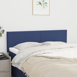 Zagłówki do łóżka, 2 szt., niebieskie, 72x5x78/88 cm, tkanina Lumarko!