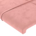 Zagłówki do łóżka, 4 szt., różowy, 90x5x78/88 cm, aksamit Lumarko!