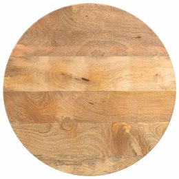 Blat stołu, Ø 50x2,5 cm, okrągły, surowe lite drewno mango Lumarko!