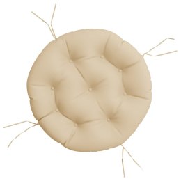 Okrągła poduszka, beżowa, Ø 60 x11 cm, tkanina Oxford Lumarko!