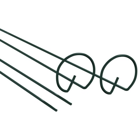 Podpórki do roślin, 20 szt., ciemnozielone, 61 cm, stalowe Lumarko!