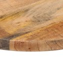 Blat stołu, Ø 40x3,8 cm, okrągły, surowe lite drewno mango Lumarko!