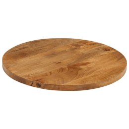 Blat stołu, Ø 60x3,8 cm, okrągły, surowe drewno mango Lumarko!