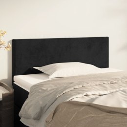 Zagłówek do łóżka, czarny, 100x5x78/88 cm, aksamit Lumarko!