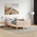 Rama łóżka z wezgłowiem, 120x200 cm, lite drewno sosnowe Lumarko!