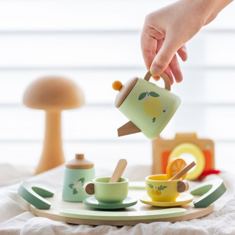 Drewniany Zestaw Do Herbaty 14 El. Lumarko!