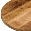 Blat stołu, 100x40x3,8 cm, owalny, surowe drewno mango Lumarko!