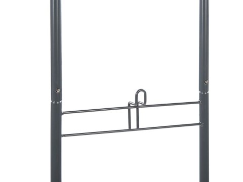 Stojak z 3 koszami na kółkach metalowy szary AYAPAL