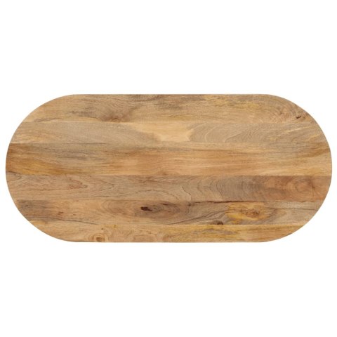 Blat stołu, 110x40x3,8 cm, owalny, lite drewno mango Lumarko!