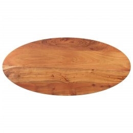 Blat do stołu, 90x40x2,5 cm, owalny, lite drewno akacjowe Lumarko!