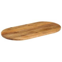Blat stołu, 110x40x2,5 cm, owalny, lite drewno mango Lumarko!