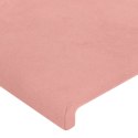 Zagłówki do łóżka, 4 szt., różowy, 72x5x78/88 cm, aksamit Lumarko!