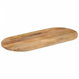 Blat stołu, 100x40x3,8 cm, owalny, lite drewno mango Lumarko!