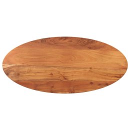 Blat do stołu, 140x60x3,8 cm, owalny, lite drewno akacjowe Lumarko!