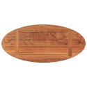 Blat do stołu, 80x40x3,8 cm, owalny, lite drewno akacjowe Lumarko!
