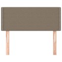 Zagłówek do łóżka, taupe, 80x5x78/88 cm, tkanina Lumarko!