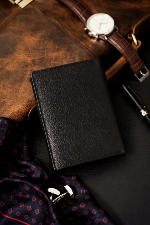 Duży, Skórzany Portfel Męski Bez Zapięcia Lumarko!