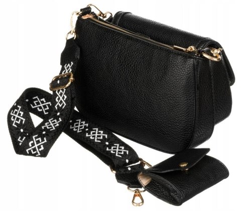 Podwójna Listonoszka Damska Z Portmonetką Wykonana Ze Skóry Ekologicznej Lumarko!