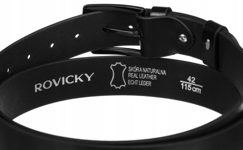 Skórzany pasek męski z klasyczną klamrą Lumarko!