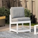 Krzesło ogrodowe, białe, 50,5x55x77 cm, lite drewno sosnowe Lumarko!