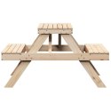 Stół piknikowy, 105x134x75 cm, lite drewno sosnowe Lumarko!