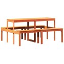 Stół piknikowy, woskowy brąz, 160x134x75 cm, drewno sosnowe Lumarko!