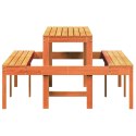 Stół piknikowy, woskowy brąz, 160x134x75 cm, drewno sosnowe Lumarko!