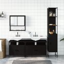 4-cz zestaw mebli łazienkowych, czarny, materiał drewnopochodny Lumarko!