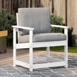 Krzesło ogrodowe, białe, 62x55x77 cm, lite drewno sosnowe Lumarko!
