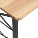 Składany stół biesiadny, 170x50x75/105 cm, lite drewno jodłowe Lumarko!