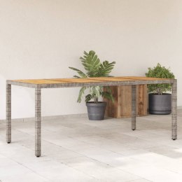 Stół ogrodowy z akacjowym blatem, szary, 190x90x75 cm Lumarko!