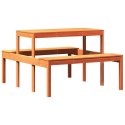 Stół piknikowy, woskowy brąz, 110x134x75 cm, drewno sosnowe Lumarko!
