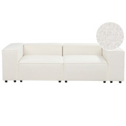 Sofa modułowa 2-osobowa boucle biała APRICA Lumarko!