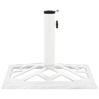 Podstawa pod parasol, biała, 44x44x31 cm, żeliwo Lumarko!