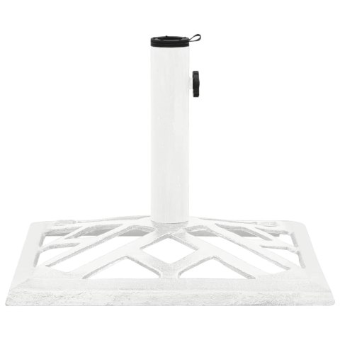Podstawa pod parasol, biała, 44x44x31 cm, żeliwo Lumarko!